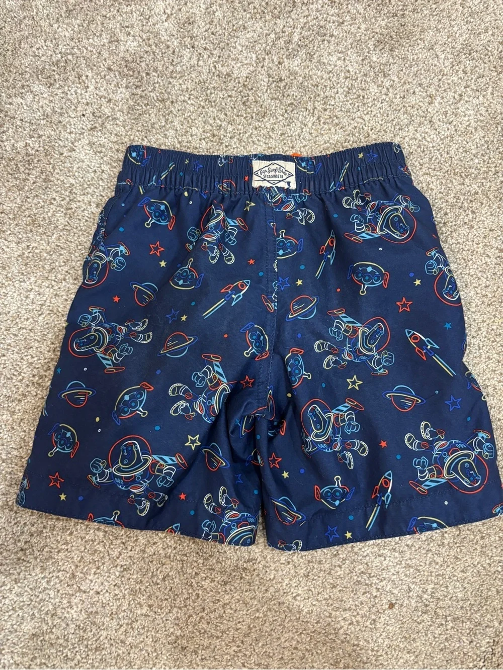 Gap × Disney Toy Story swim trunks Buzz Lightyear size 5 NWOT
